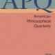 American Philosophical Quarterly